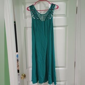 Midi Fit and Flare Dress 👗 | M | Teal